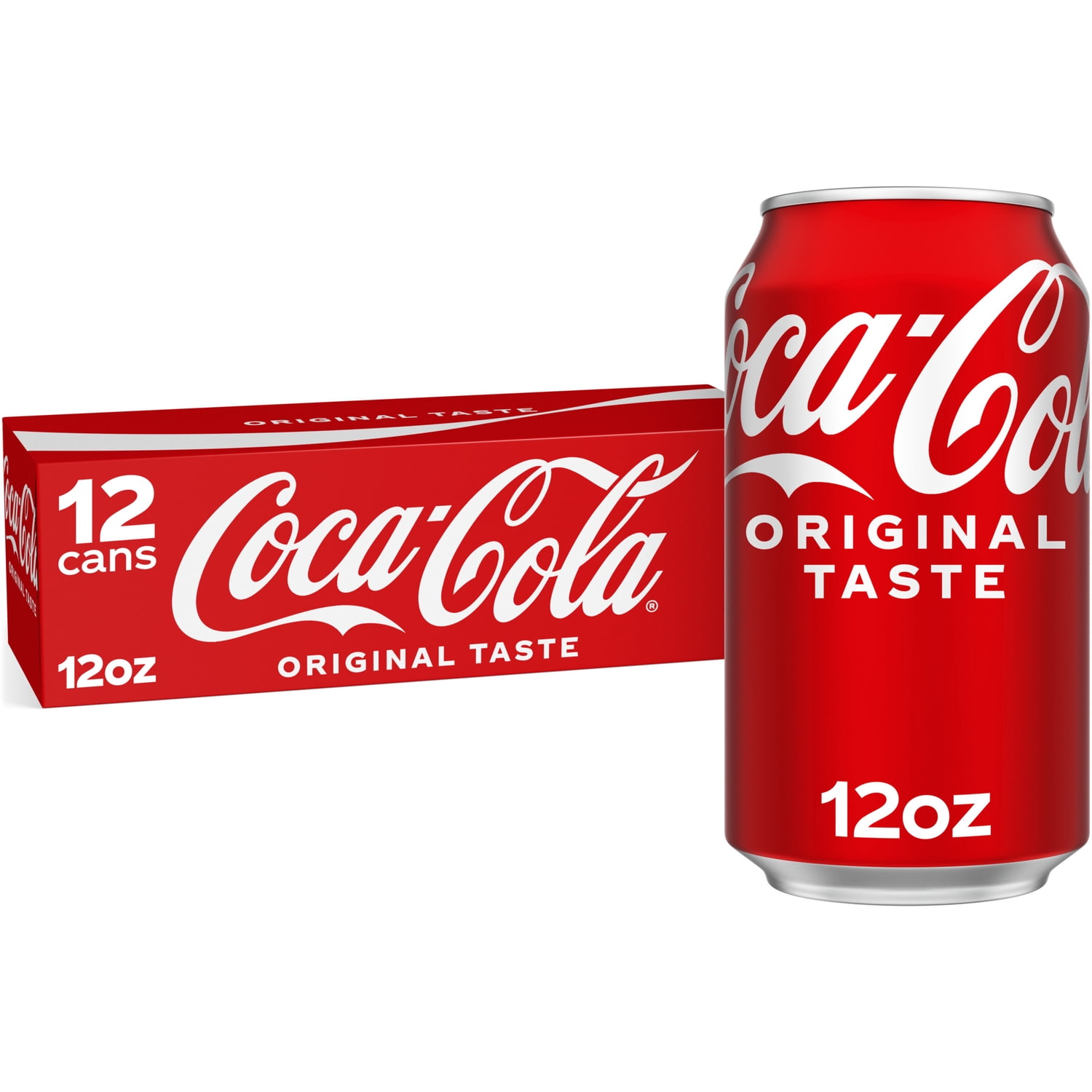 Coca-Cola Classic Soda Soft Drink, 12 fl oz Cans, Pack of 12